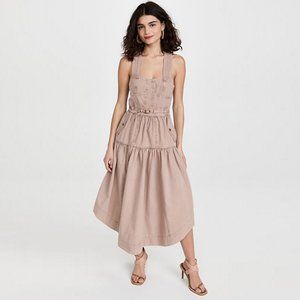 Ulla Johnson Enzo Dress Urchin Pink Canvas
